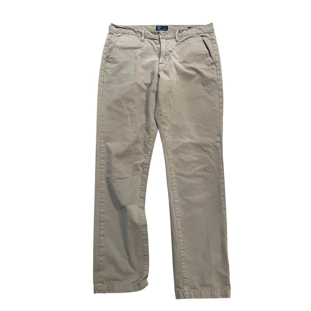 Lucky Brand California Chino 121 Slim Fit Tan Mens Pants W34 L32